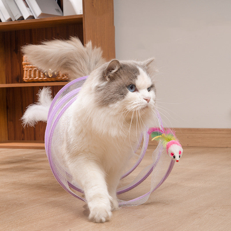 Foldable Cat Tunnel Toy — Hours of Fun Guaranteed
