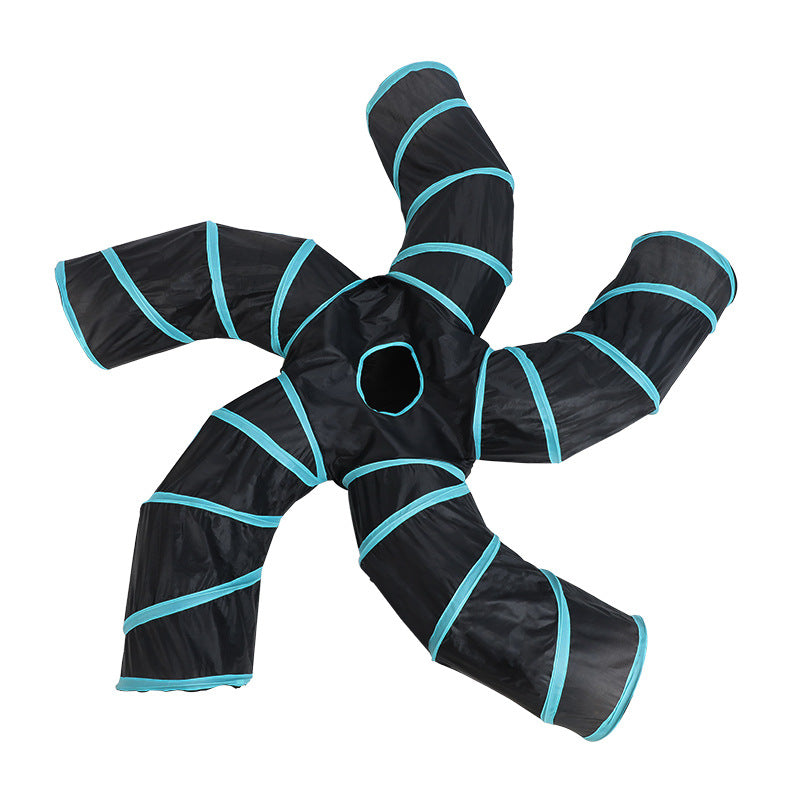 5-Channel Cat Tunnel Toy Tree — Ultimate Playground for Your Cat